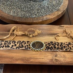 Up Cycled LV headband/bracelet